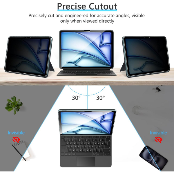 OMOTON iPad Air 7.Nesil Privacy Ekran Koruyucu (2 Adet)