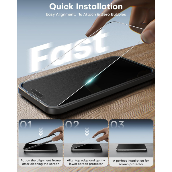 OMOTON iPhone 17 Pro Max Mat Ekran Koruyucu(2+2 Paket)