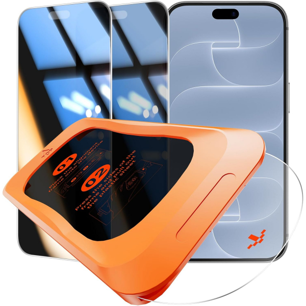 OMOTON iPhone 18 Pro Gizlilik Ekran Koruyucu (2 Adet)
