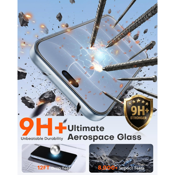 OMOTON iPhone 18 Pro Gizlilik Ekran Koruyucu (2 Adet)