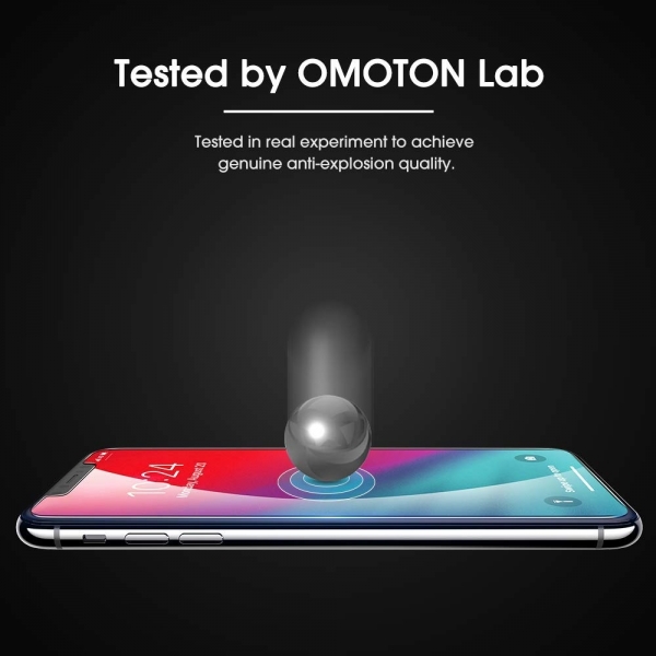 OMOTON iPhone XR Temperli Cam Ekran Koruyucu (3 Adet)