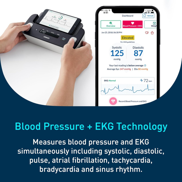 OMRON Kan Bas�nc� �l��m ve Ak�l� EKG Kardio Cihaz�