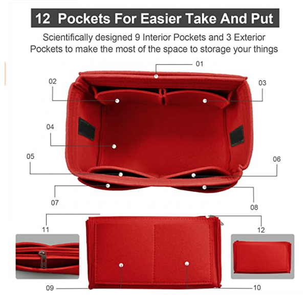 OMYSTYLE anta in Organizer (Medium)-Red