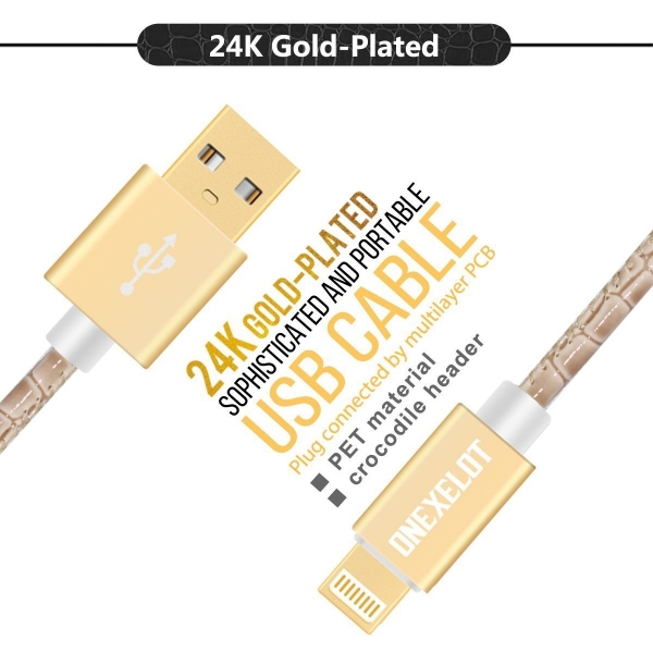 ONEXELOT Apple Lightning Kablo-Gold