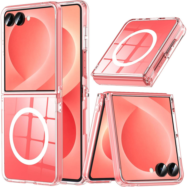 OWKEY Galaxy Z Flip 8 Darbe Korumal� K�l�f-Clear