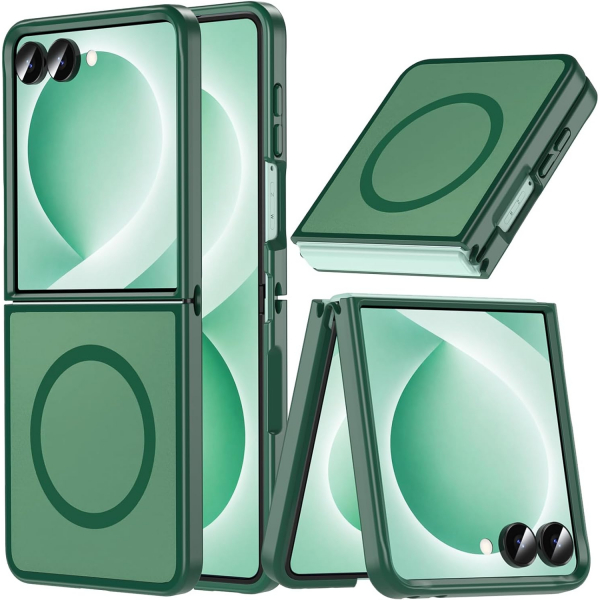 OWKEY Galaxy Z Flip 8 Darbe Korumal� K�l�f-Green