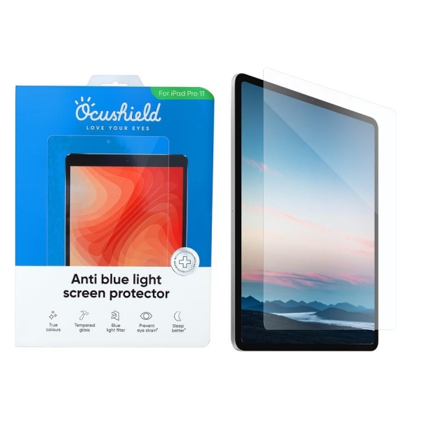 Ocushield iPad Pro Anti Mavi Ik Temperli Cam Ekran Koruyucu (11 in)