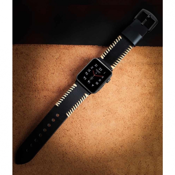 Ocyclone Apple Watch Deri Kay (42mm)-Black