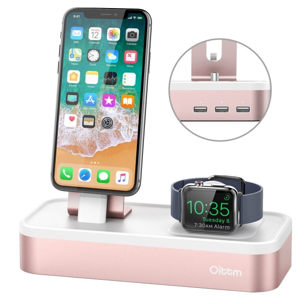 Oittm 5 Balantl USB Stand-Rose Gold