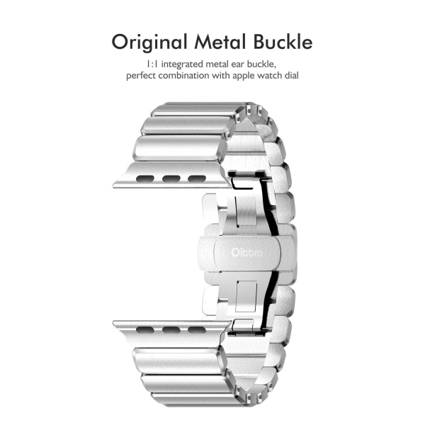 Oittm Apple Watch Seri 3 Paslanmaz elik Kay (42mm)-Silver
