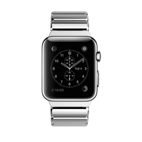 Oittm Apple Watch Seri 3 Paslanmaz elik Kay (42mm)-Bright Silver