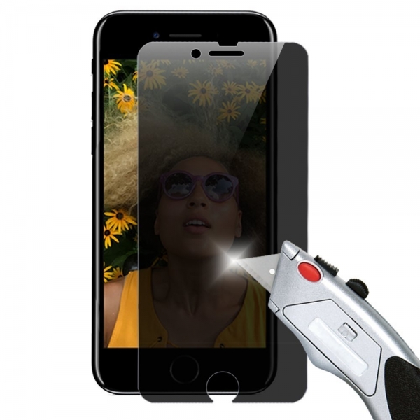 Omnifense iPhone 8 Plus Privacy Temperli Cam Ekran Koruyucu (2 Adet)