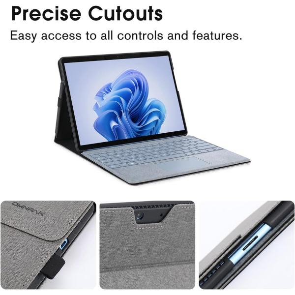 Omnpak Microsoft Surface Pro 11/10/9 Klf-Grey