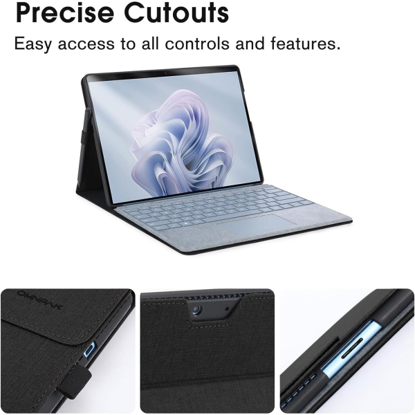 Omnpak Microsoft Surface Pro 11/10/9 Klf-Black