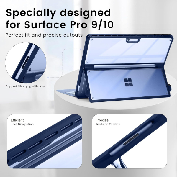 Omnpak Microsoft Surface Pro 10/9 Klf-Gemstone Blue