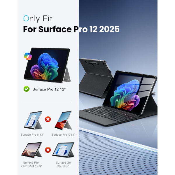 TiMOVO Microsoft Surface Pro 12 Standl Klf