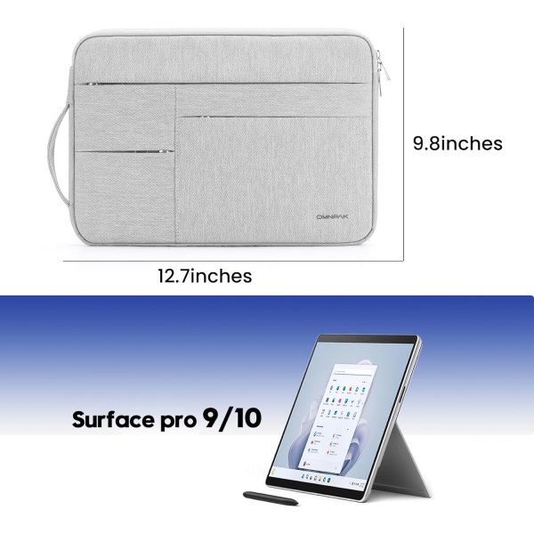 Omnpak Surface Pro Uyumlu anta(13 in)-Gray