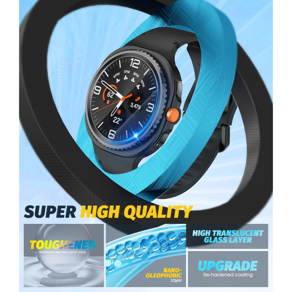 Orzero Galaxy Watch 8 46mm Ekran Koruyucu (3 Adet)