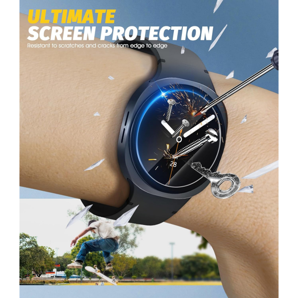 Orzero Galaxy Watch 8 40mm Ekran Koruyucu (4 Adet)
