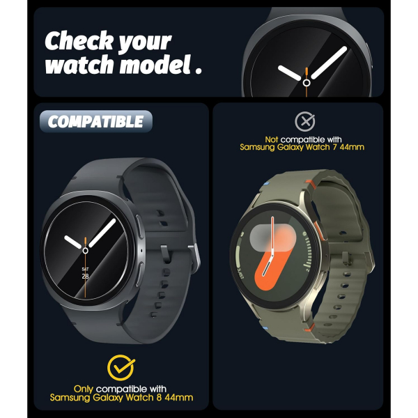 Orzero Galaxy Watch 8 44mm Ekran Koruyucu (3 Adet)