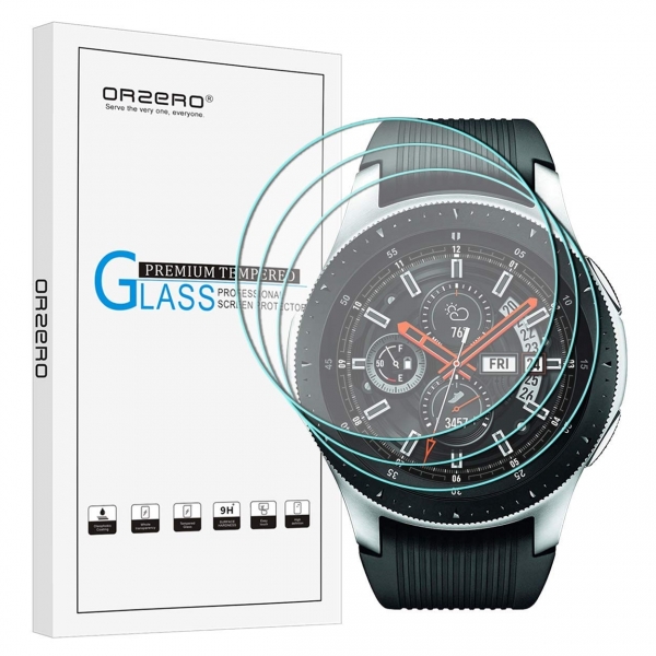 Orzero Galaxy Watch Temperli Cam Ekran Koruyucu (46mm) (3 Adet)