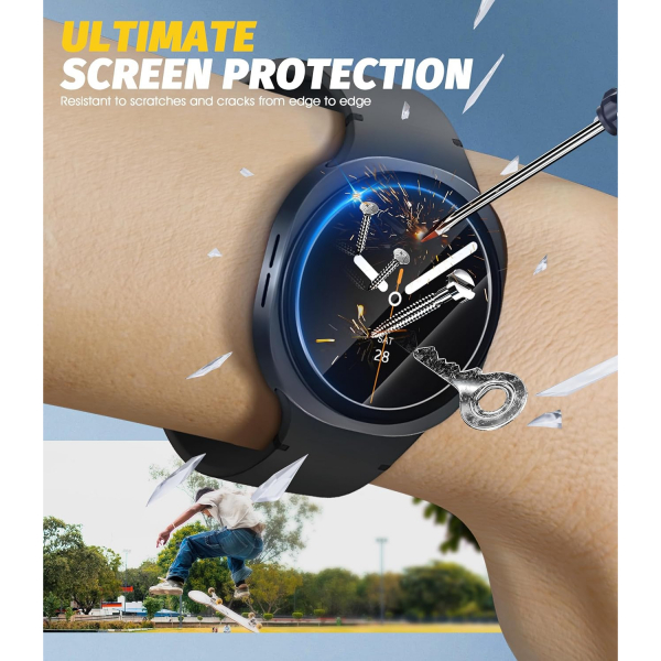 Orzero Galaxy Watch 8 44mm Ekran Koruyucu (4 Adet)
