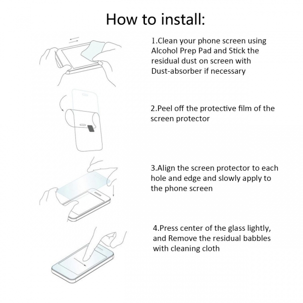 Orzero HTC U11 Temperli Siyah Cam Ekran Koruyucu (2 Adet)