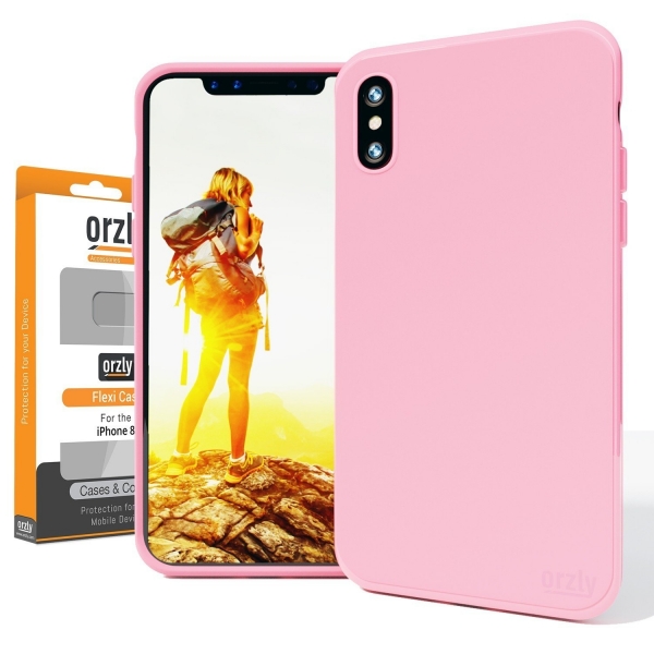 Orzly Apple iPhone X Mat Klf-Pink