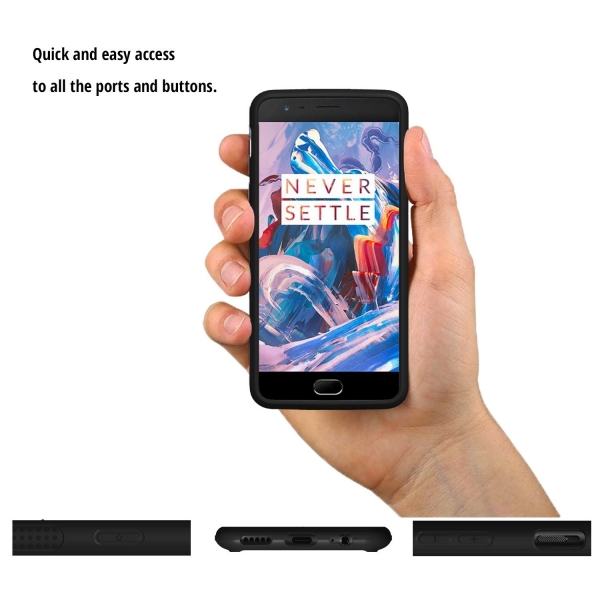 Orzly OnePlus 3T / OnePlus 3 Fusion Bumper Klf-BLACK