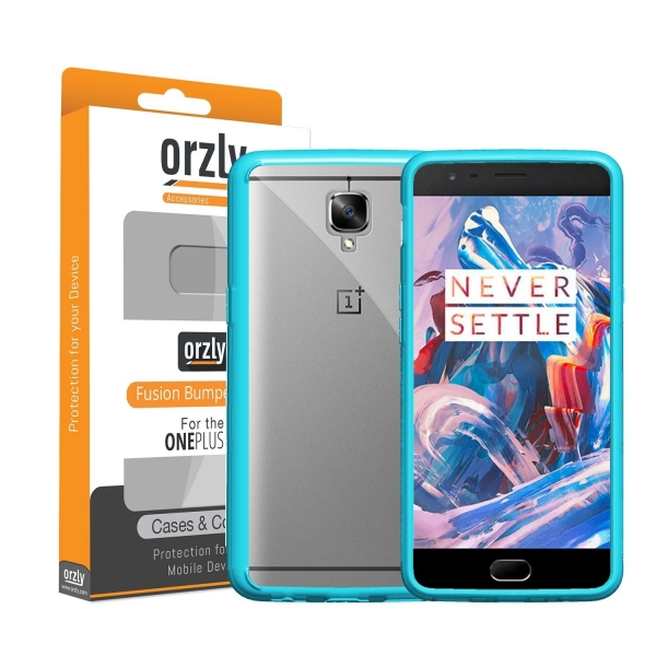 Orzly OnePlus 3T / OnePlus 3 Fusion Bumper Klf-BLUE