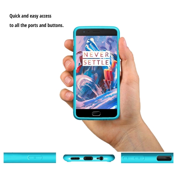 Orzly OnePlus 3T / OnePlus 3 Fusion Bumper Klf-BLUE