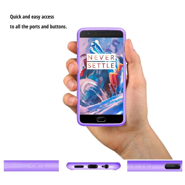 Orzly OnePlus 3T / OnePlus 3 Fusion Bumper Klf-PURPLE