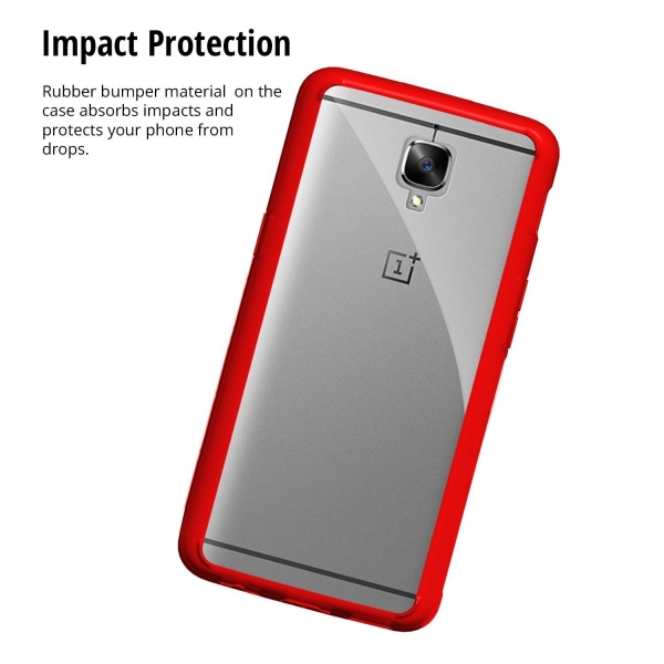 Orzly OnePlus 3T / OnePlus 3 Fusion Bumper Klf-RED
