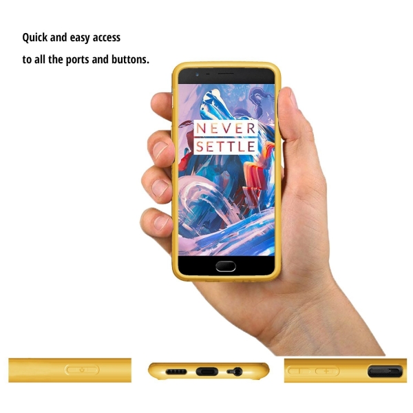 Orzly OnePlus 3T / OnePlus 3 Fusion Bumper Klf-YELLOW