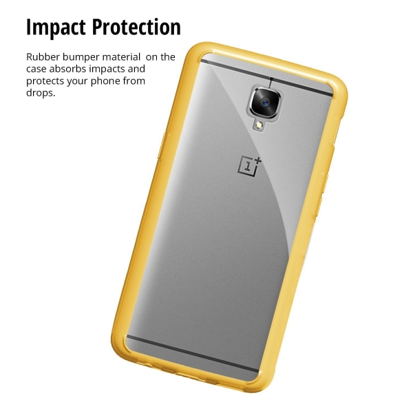 Orzly OnePlus 3T / OnePlus 3 Fusion Bumper Klf-YELLOW