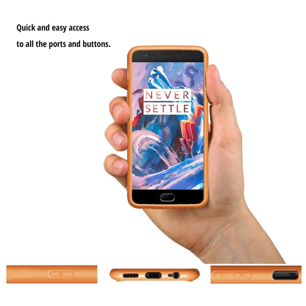 Orzly OnePlus 3T / OnePlus 3 Fusion Bumper Klf- ORANGE