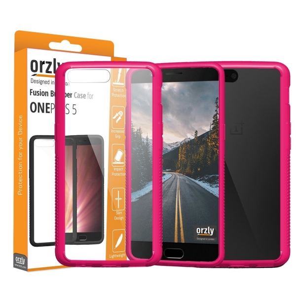 Orzly OnePlus 5 Fusion Bumper Klf-Pink