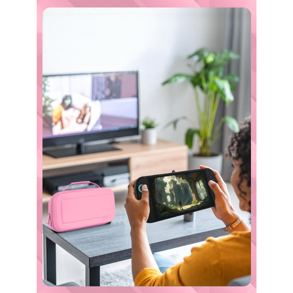 Orzly Nintendo Switch 2 Uyumlu anta-Pink