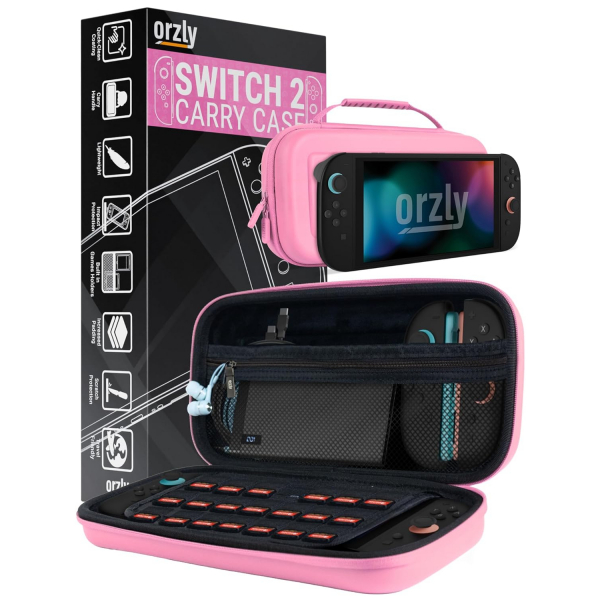 Orzly Nintendo Switch 2 Uyumlu anta-Pink