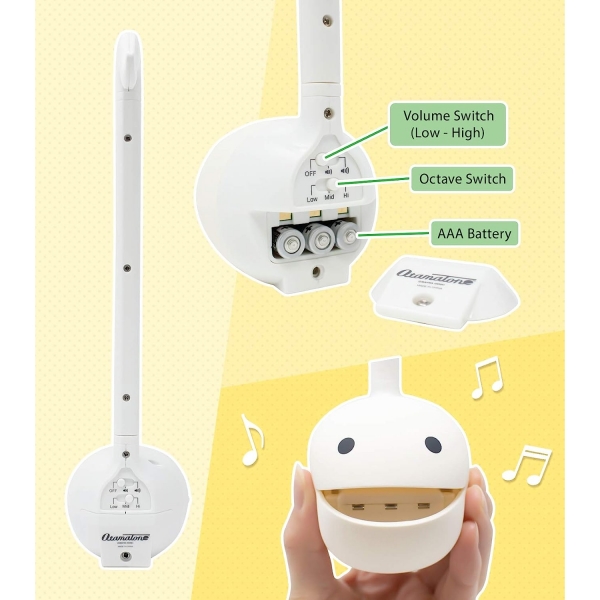 Otamatone Japon Elektronik Mzik Enstrman Sentezleyici Kp (Beyaz)