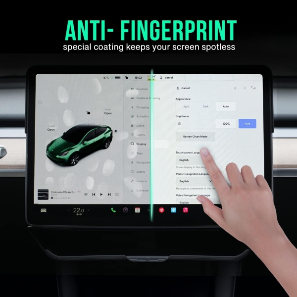 OtriFowd Tesla Model Uyumlu HD Ekran Koruyucu