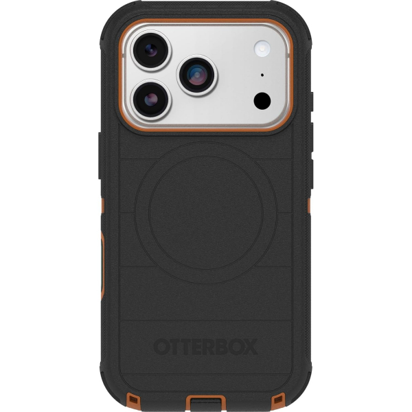 OtterBox Apple iPhone 17 Pro Defender Pro K�l�f -Black Orange