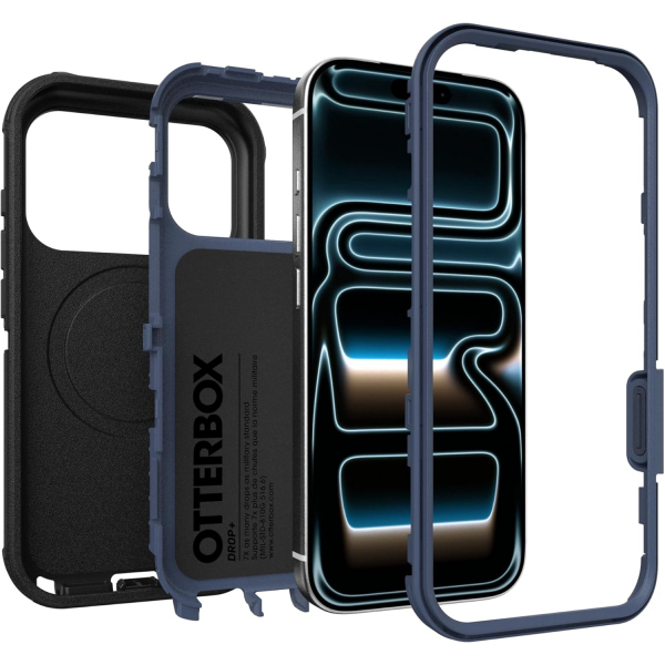 OtterBox Apple iPhone 17 Pro Defender Pro K�l�f -Black Blue