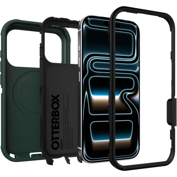 OtterBox Apple iPhone 17 Pro Defender Pro K�l�f -Green Black