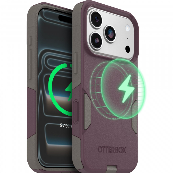 OtterBox Commuter iPhone 18 Pro MagSafe Uyumlu K�l�f-Purple/Grey