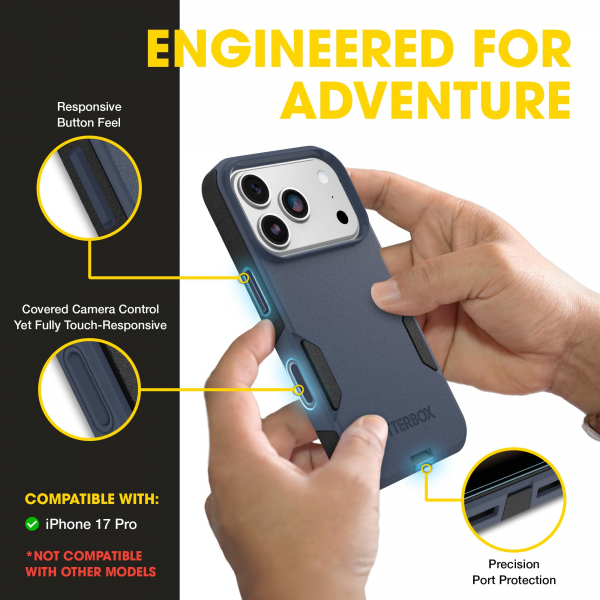 OtterBox Commuter iPhone 18 Pro MagSafe Uyumlu K�l�f-Blue/Black