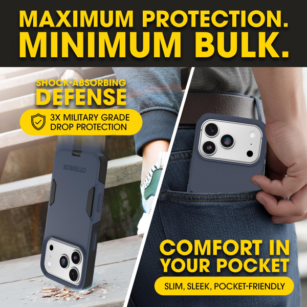OtterBox Commuter iPhone 18 Pro MagSafe Uyumlu K�l�f-Blue/Black