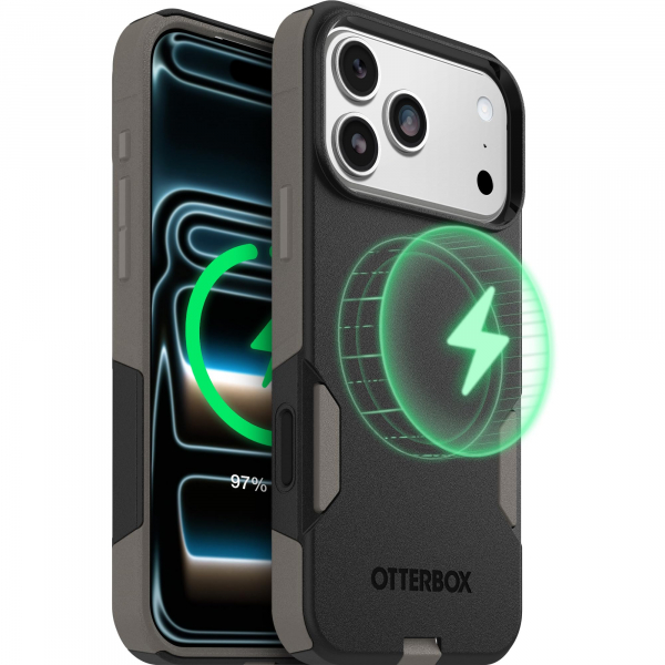 OtterBox Commuter iPhone 18 Pro Max MagSafe K�l�f-Black Ash