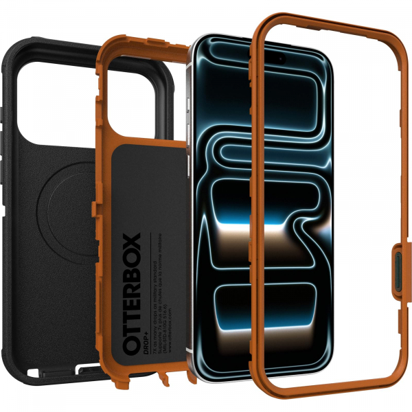 OtterBox Defender Pro Serisi iPhone 18 Pro Max K�l�f-Black/Orange