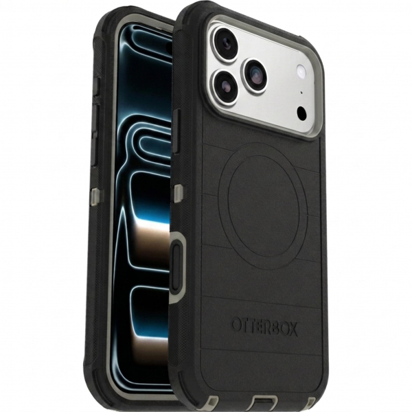 OtterBox Defender Pro Serisi iPhone 18 Pro Max K�l�f-Black/Grey